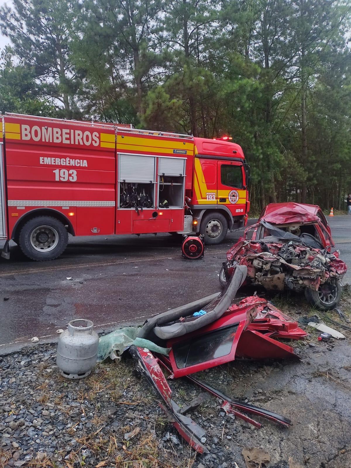 Grave acidente tira a vida de uma pessoa na SC-350 em Ituporanga