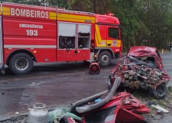 Grave acidente tira a vida de uma pessoa na SC-350 em Ituporanga