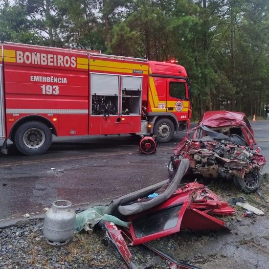 Grave acidente tira a vida de uma pessoa na SC-350 em Ituporanga
