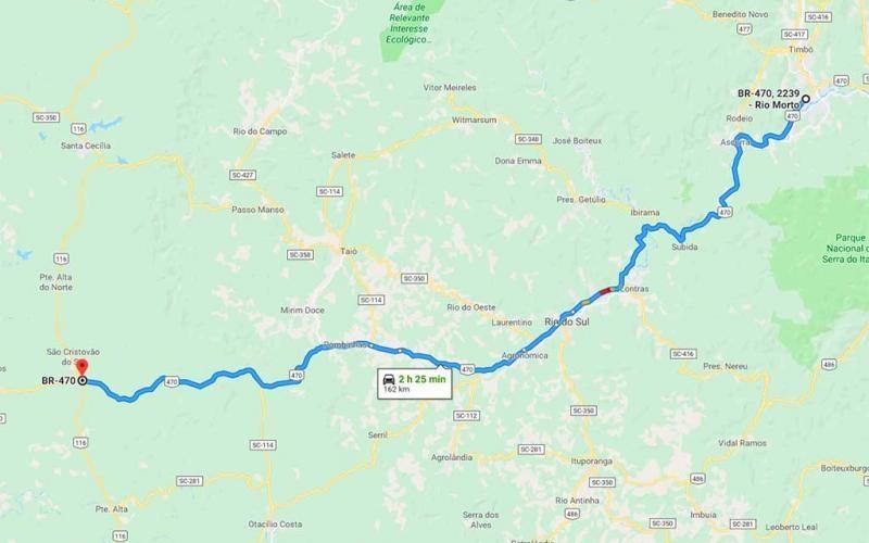 Duplicação da BR-470 entre Indaial e BR-116 terá projeto até2022, segundo DNIT