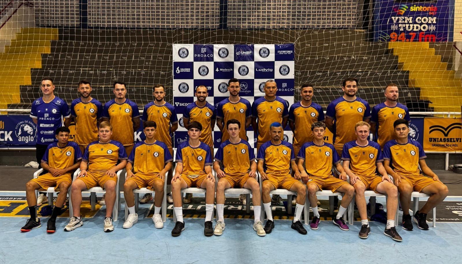 Elenco do Moitas Futsal mescla jogadores experientes com atletas da base de Ituporanga