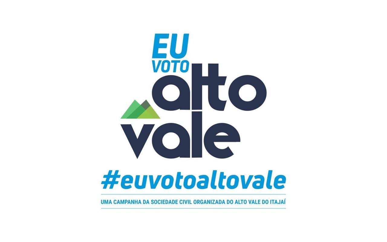 Entidades lançam campanha 'EU VOTO ALTO VALE'