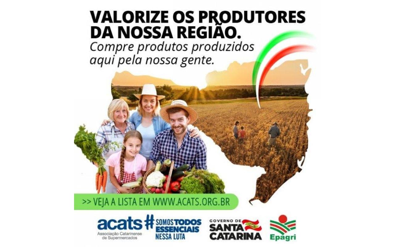 Epagri e supermercados lançam campanha para estimular consumo de produtos da agricultura familiar catarinense