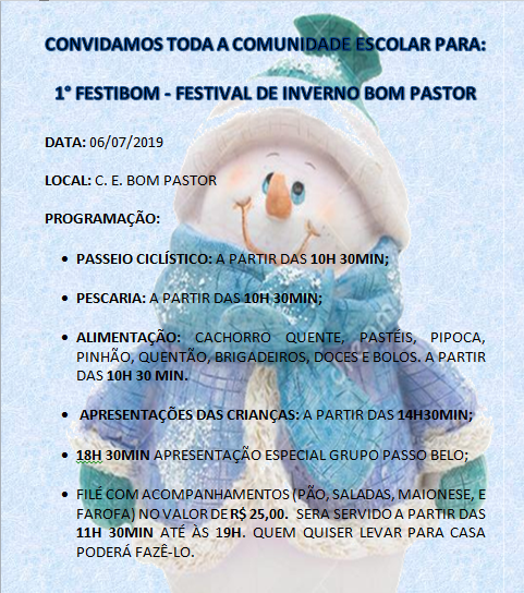 Escola Bom Pastor de Ituporanga realiza festival nesse sábado