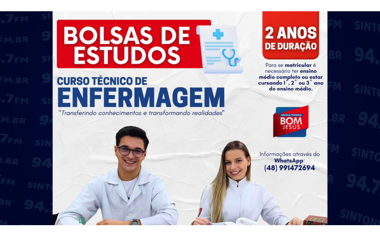 Escola Técnica Bom Jesus abre inscrições para bolsas de estudo para 2025