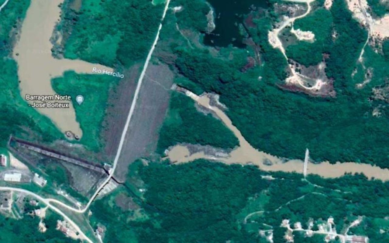Estado vai recuperar totalmente a barragem Norte, em José Boiteux, com dinheiro da União