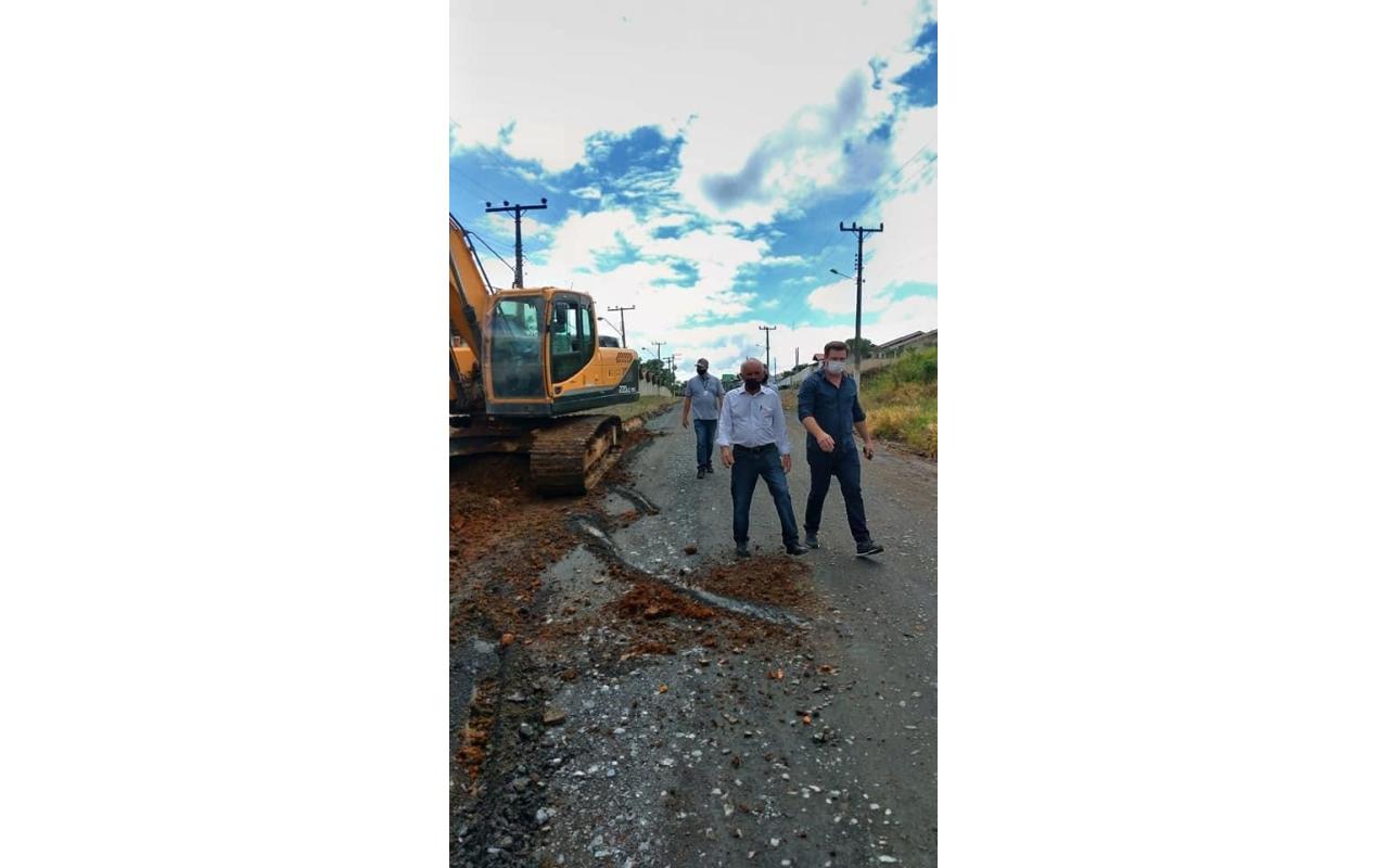 Estrada de acesso ao Rio Novo fica interditada para obras em Ituporanga