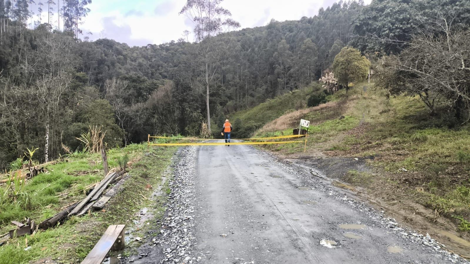 Estrada do Alto Rio das Pedras segue interditada em Ituporanga