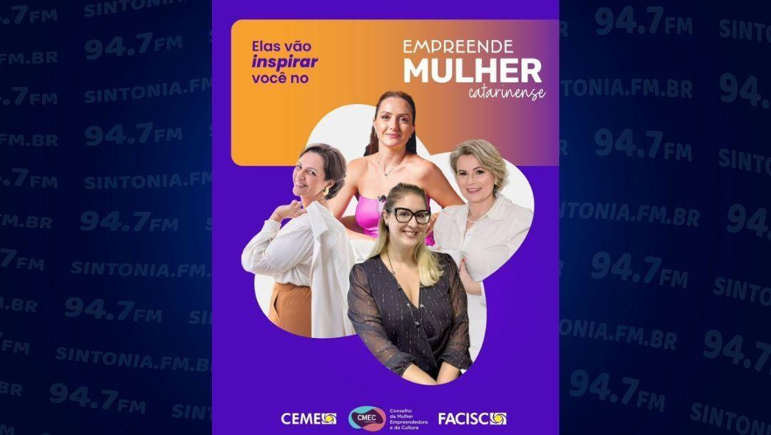 Evento “Empreende Mulher Catarinense” será realizado em 15 de agosto