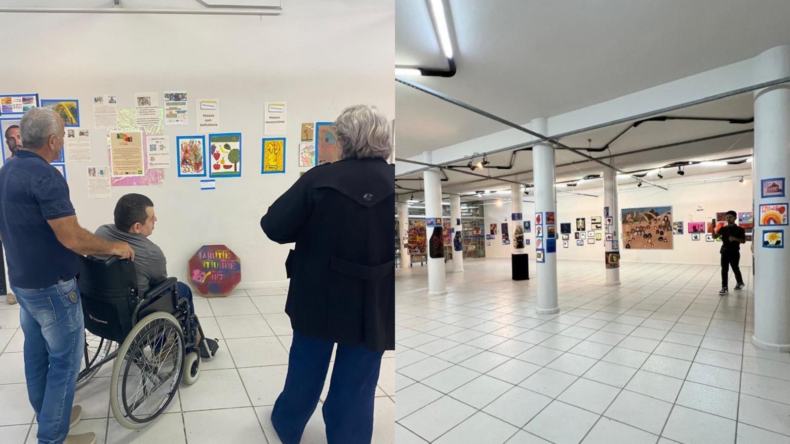 Exposição reúne mais de 200 obras produzidas pela comunidade em Rio do Sul