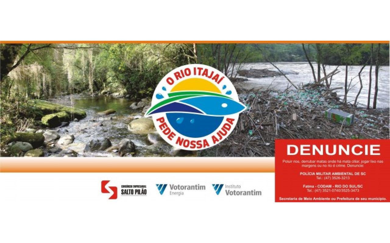 Campanha ‘O Rio Itajaí Pede Nossa Ajuda’ tem atividades em Ituporanga neste sábado, 09