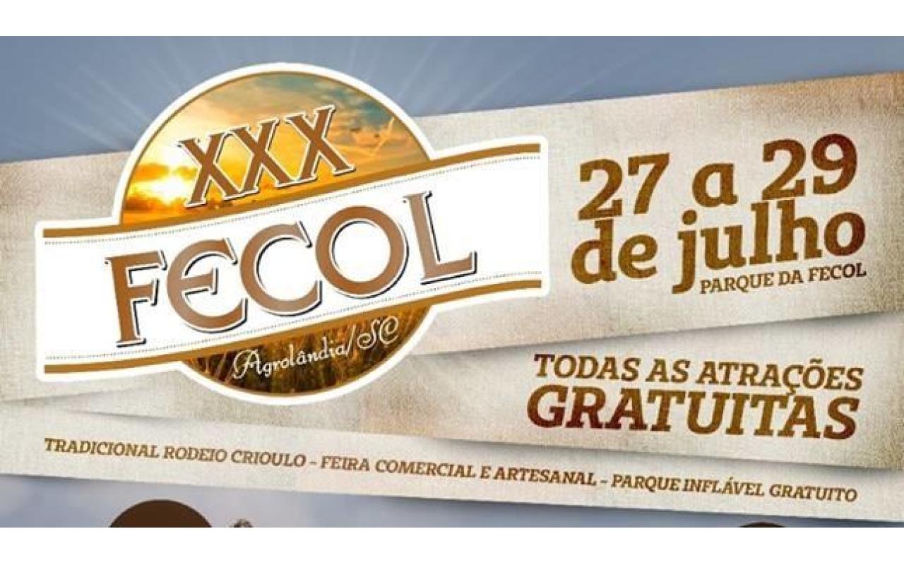 FECOL: Confira a programação completa da Festa da Colheita em Agrolândia