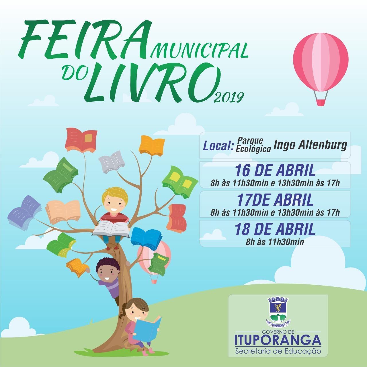 Feira Municipal do Livro será realizada em Ituporanga