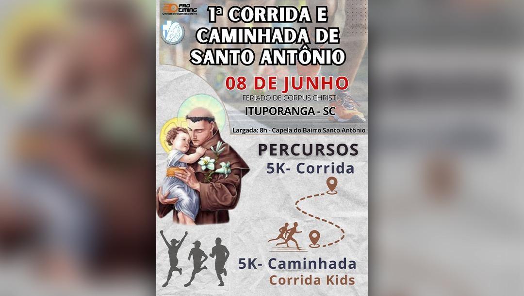 Festa do Bairro Santo Antônio de Ituporanga terá corrida e caminhada, desafios de futsal e tarde cultural
