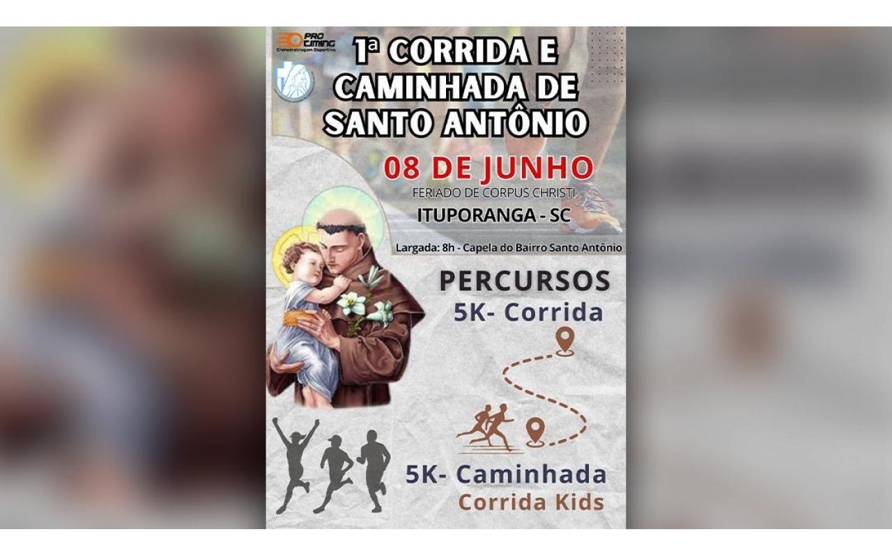 Festa do Bairro Santo Antônio de Ituporanga terá corrida e caminhada, desafios de futsal e tarde cultural