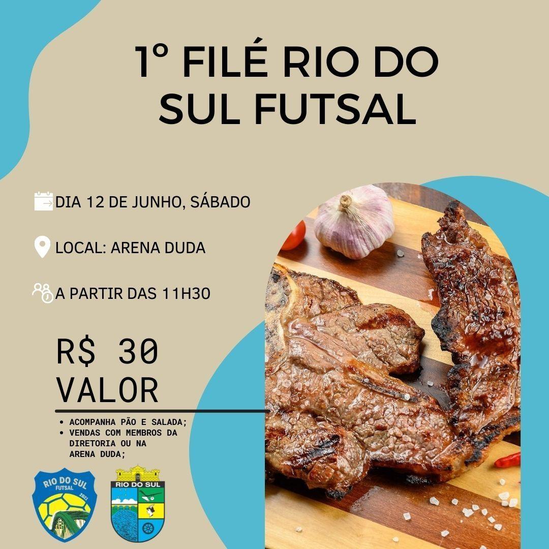 Filé do Rio do Sul Futsal será sábado (12) 