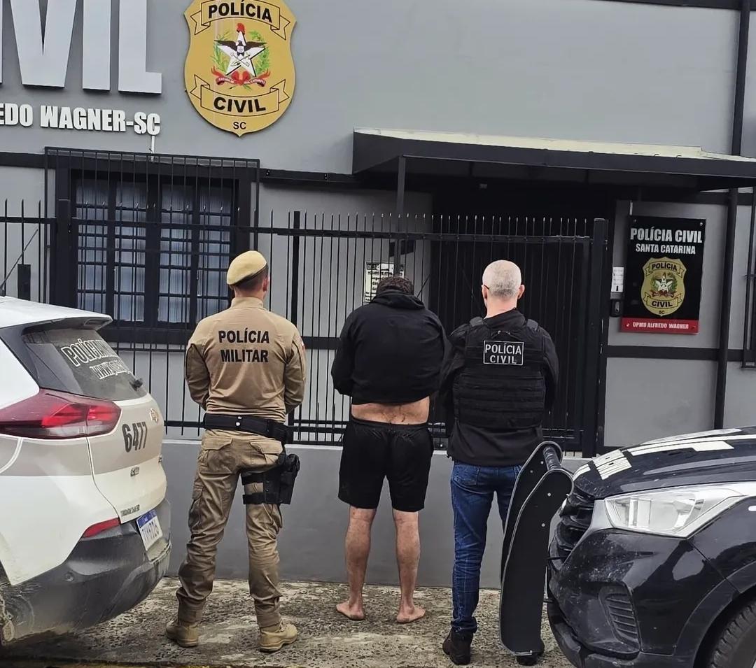 Foragido condenado por estupro é preso após fuga em Alfredo Wagner