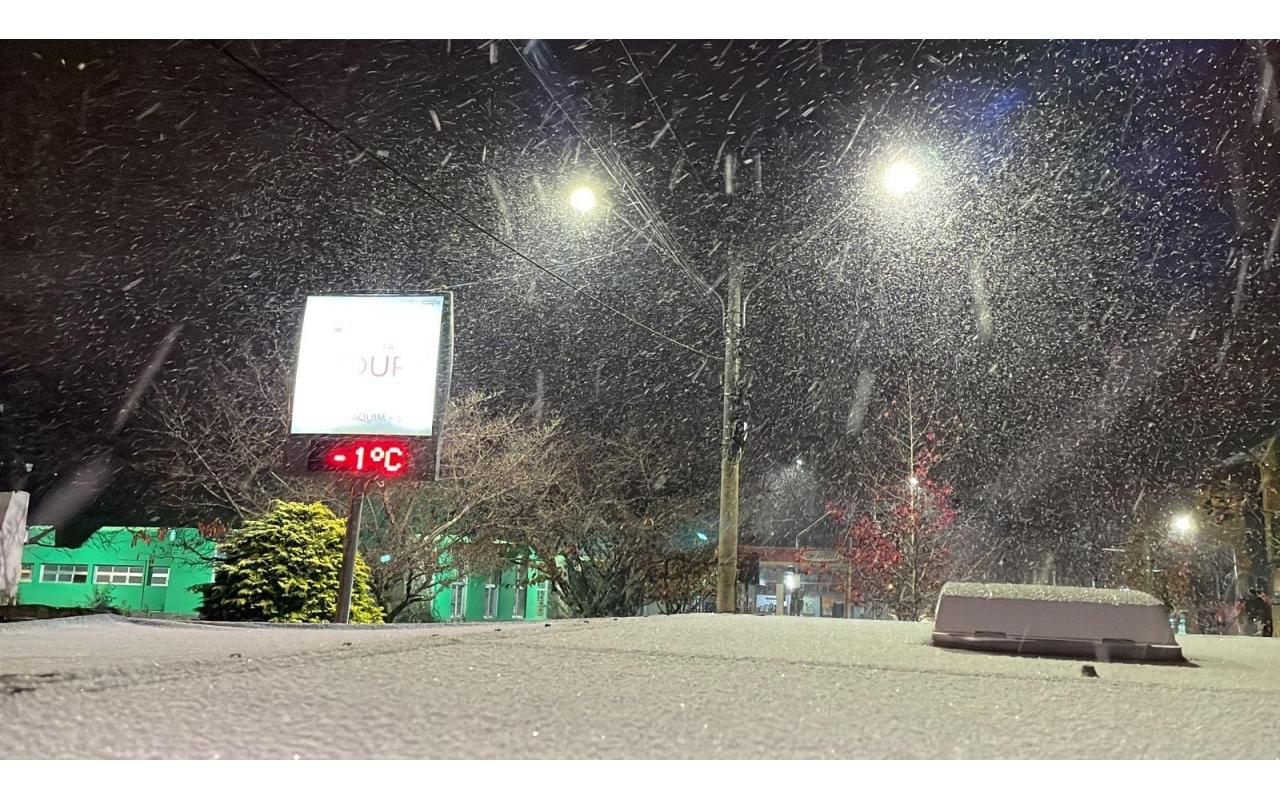 Frio atrai turistas para a Serra Catarinense