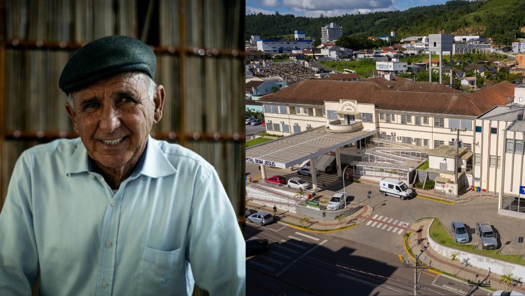 Gervásio Maciel, ex-prefeito de Ituporanga, é internado no Hospital Bom Jesus