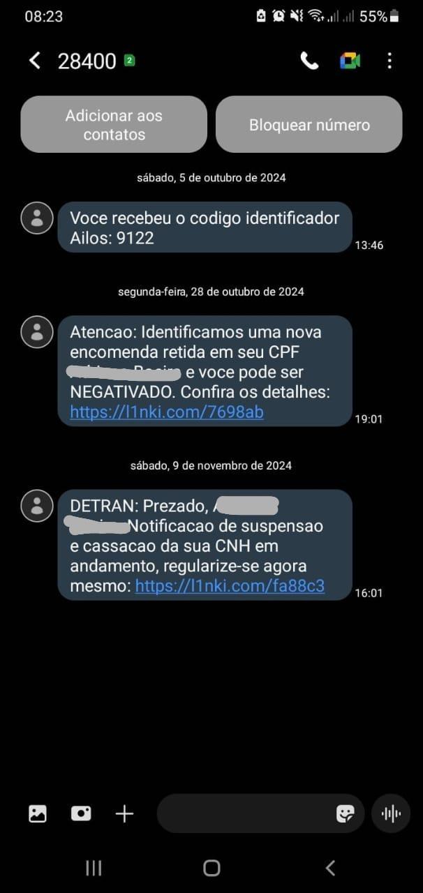 Golpistas tentam enganar moradores da região com mensagens falsas do "Meu Gov"
