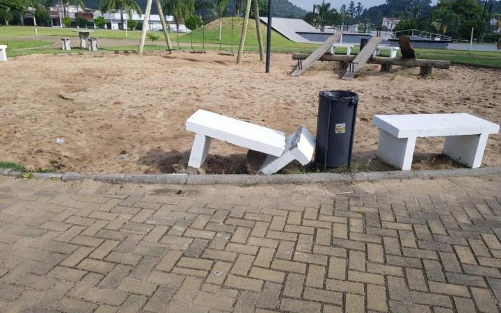 Governo de Ituporanga inicia recuperação do Parque da Cidade após atos de vandalismo