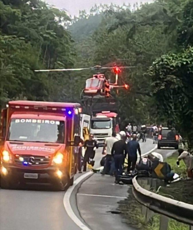 Grave acidente na BR-470 deixa duas pessoas gravemente feridas em Ibirama