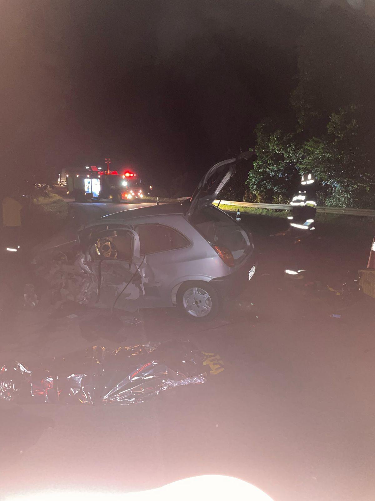 Grave acidente na BR-470 deixa um morto e dois feridos 