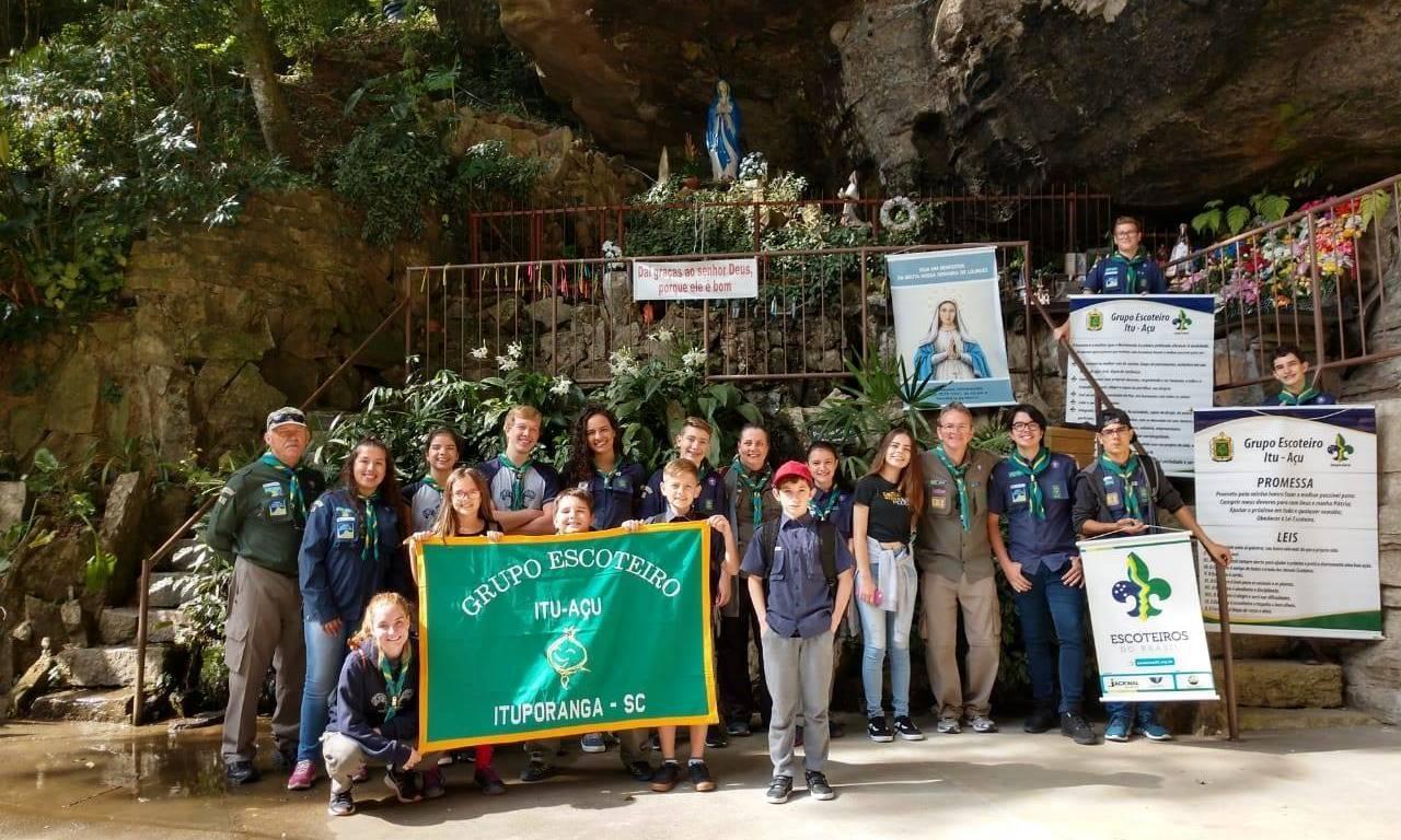 Grupo Escoteiro Itu-Açu de Ituporanga comemora o Dia Mundial do Escoteiro