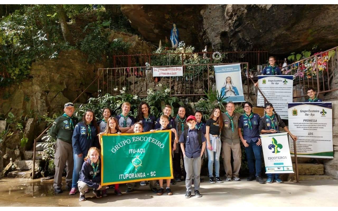 Grupo Escoteiro Itu-Açu de Ituporanga comemora o Dia Mundial do Escoteiro