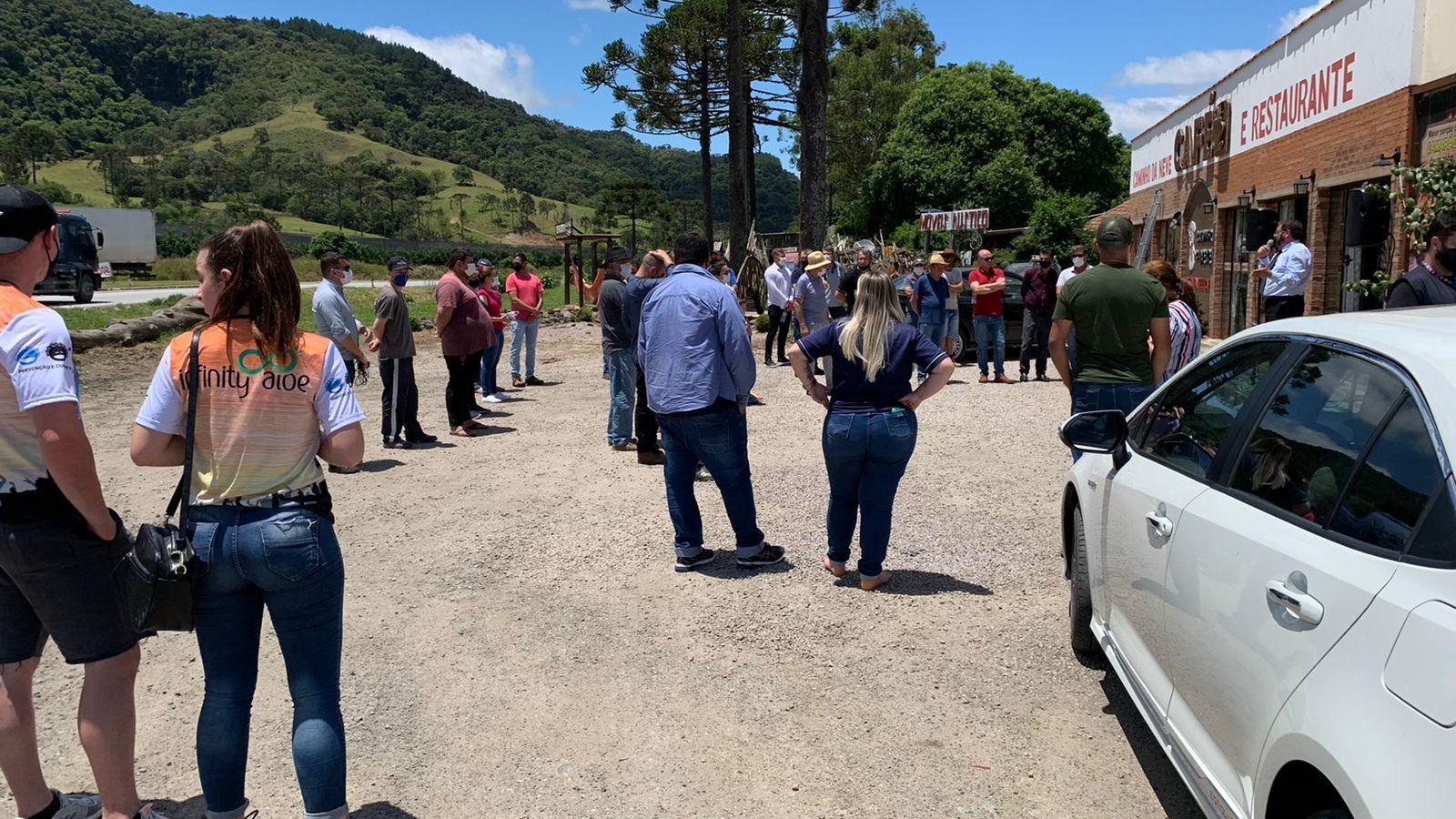 Grupo promove manifesto pedindo mais segurança no Trevo de Santa Clara em Bom Retiro