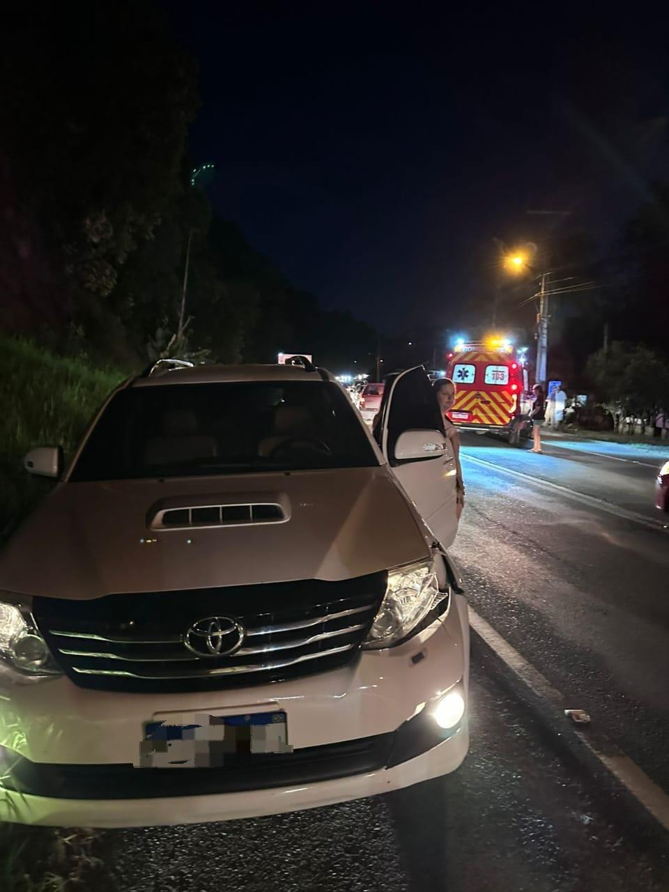 Homem de 37 anos fica ferido após atropelamento na SC-350, em Aurora