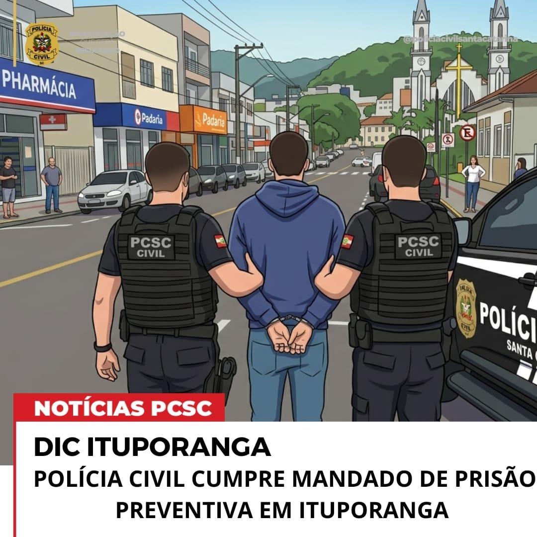 Homem é preso em Ituporanga por ameaça contra mulher