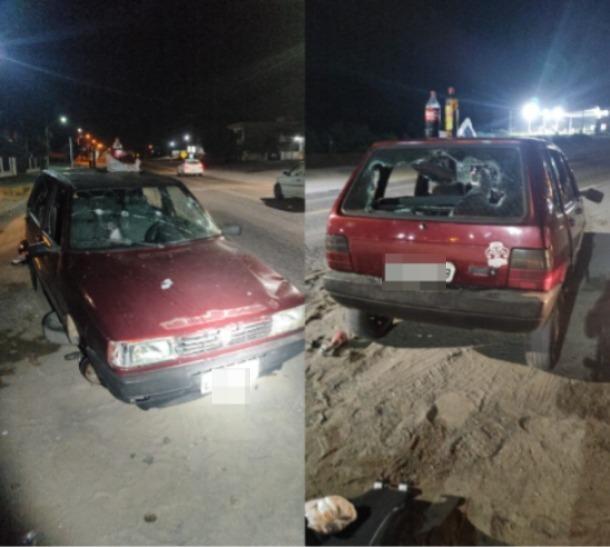 Homem embriagado depreda próprio carro em Cerro Negro Ituporanga