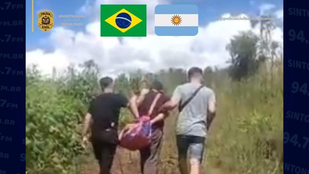 Homem que estuprou enteada é capturado na Argentina; Mulher que omitiu fatos é presa em Vidal Ramos