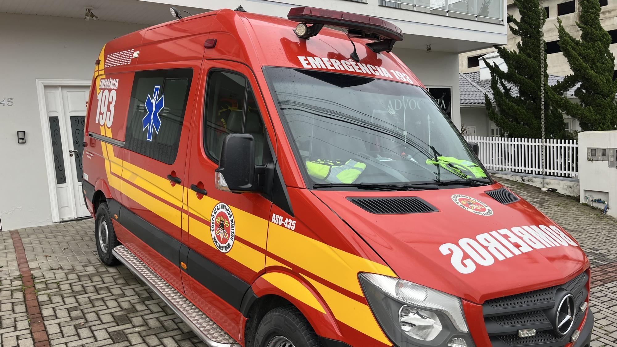Idoso fica gravemente ferido após ser atropelado na SC-350