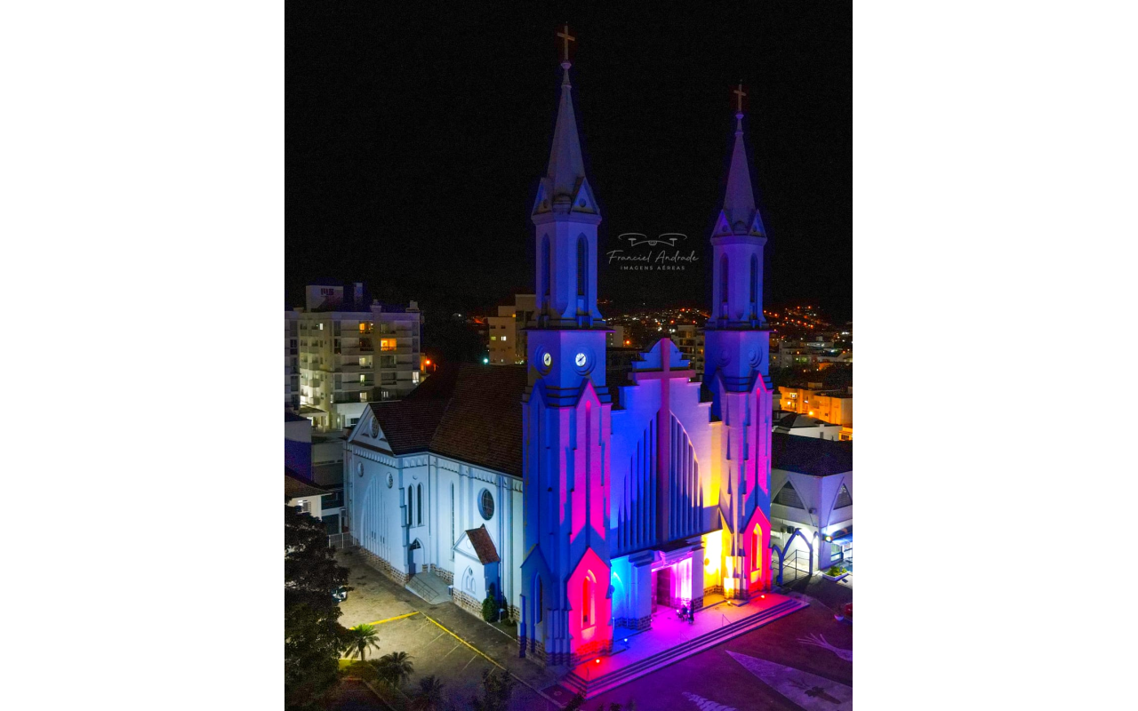 Iluminação da Igreja Matriz Santo Estevão em Ituporanga será inaugurada no sábado