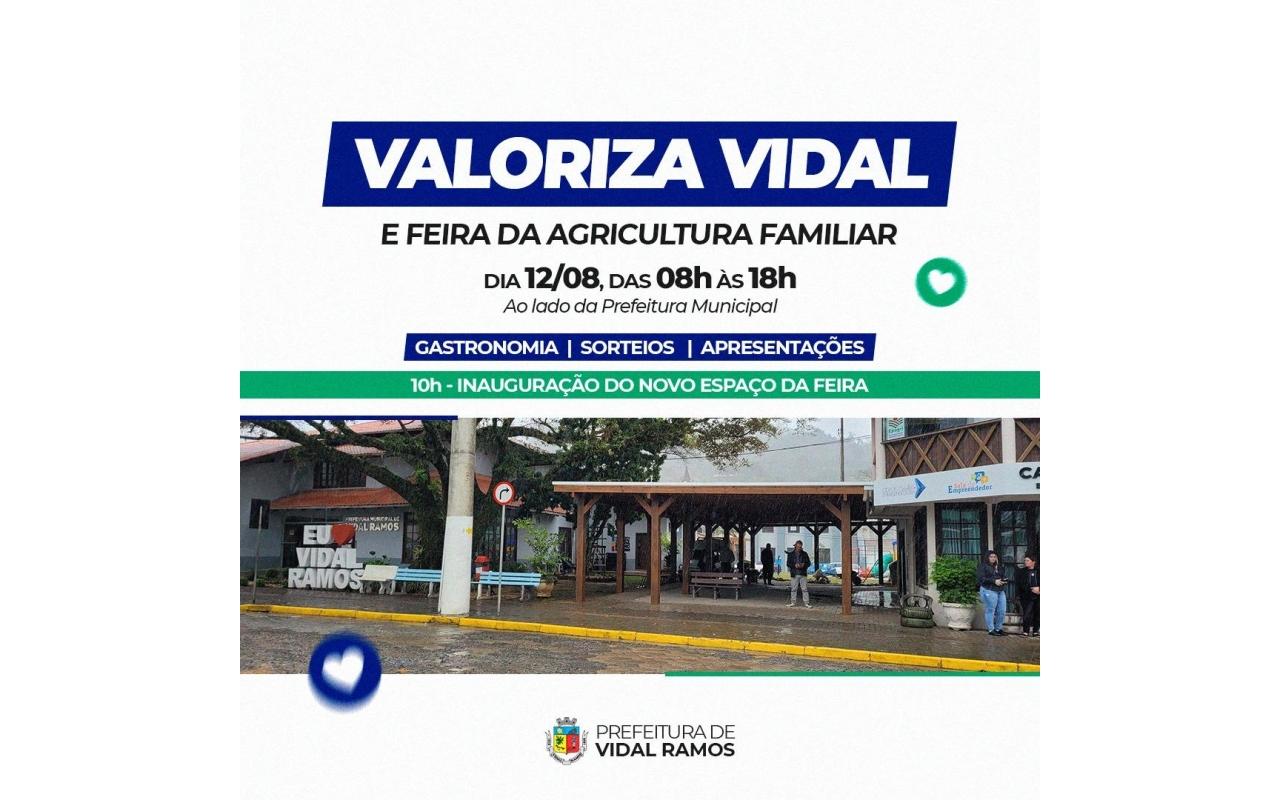 Inaugurado em Vidal Ramos o novo espaço da feira