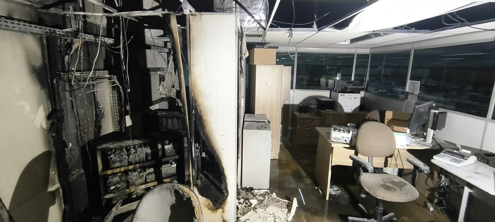 Incêndio atinge supermercado Cravil em Rio do Sul e fumaça se espalha para a loja Havan