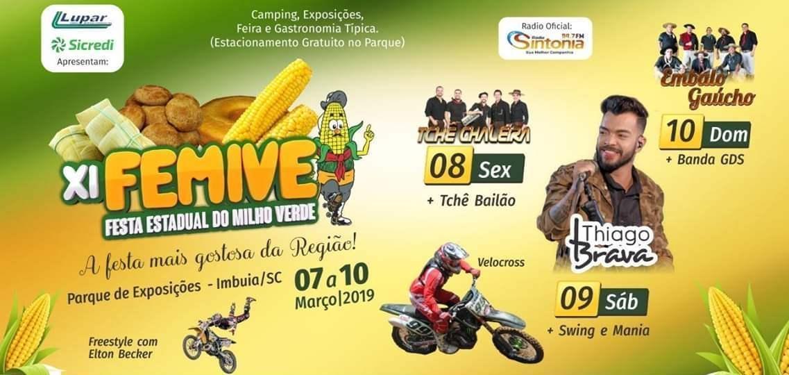 Inicia nesta quinta-feira em Imbuia a XI Festa estadual do Milho Verde