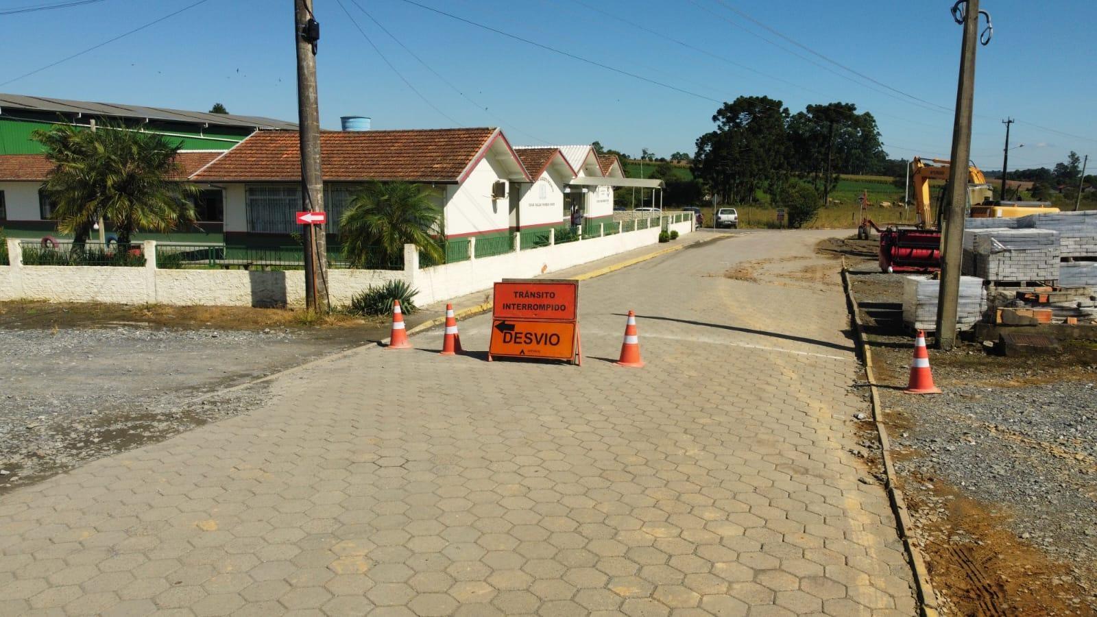 Iniciada obra de pavimentação da estrada Campestre em Vidal Ramos