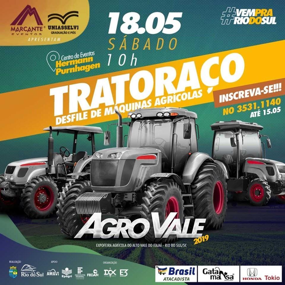 Inscrições para o Desfile de Máquinas Agrícolas da AgroVale em Rio do Sul encerram nesta quarta