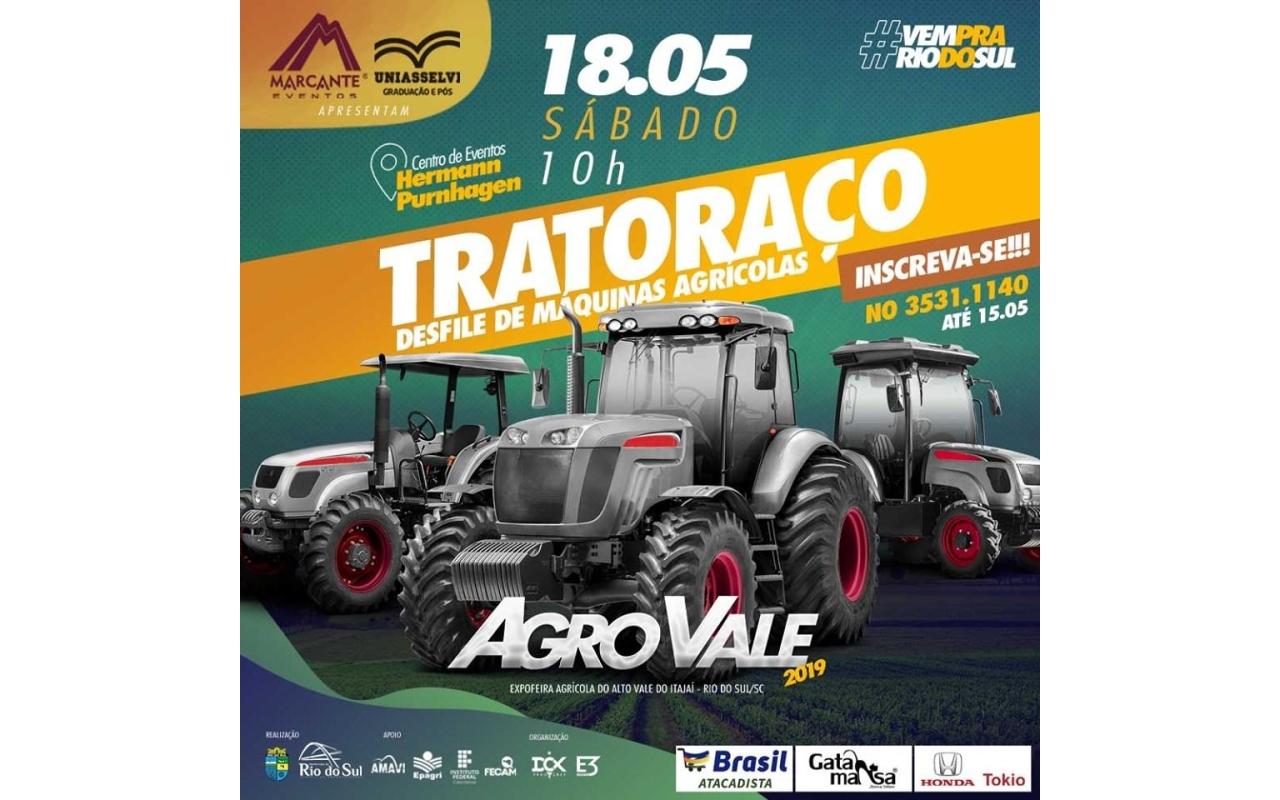 Inscrições para o Desfile de Máquinas Agrícolas da AgroVale em Rio do Sul encerram nesta quarta