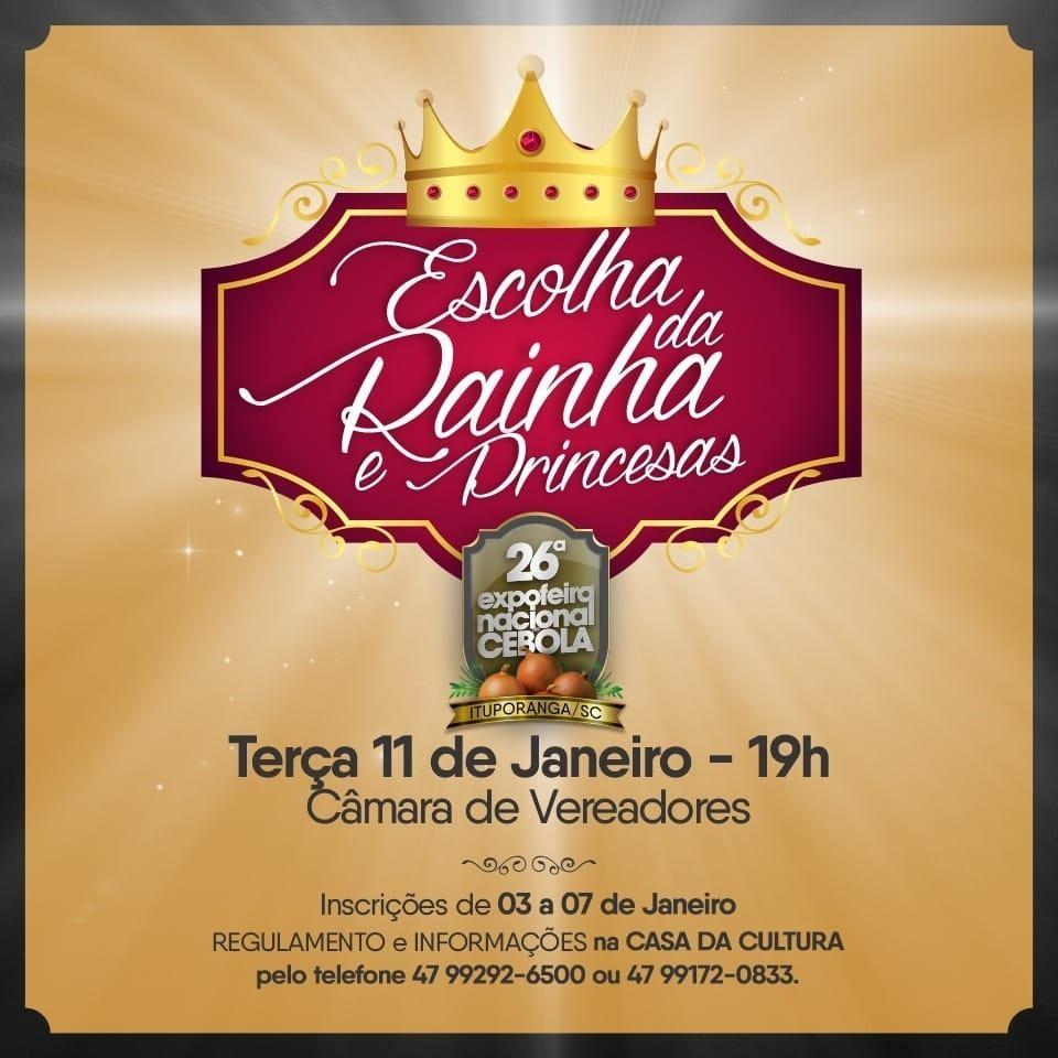 Inscrições para realeza da Festa da Cebola seguem até sexta-feira (7)