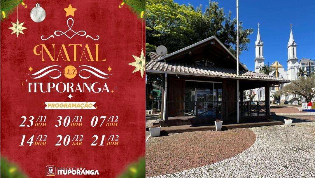 Ituporanga inicia a programação de Natal dia 23 de novembro com a inauguração da Casa do Papai Noel