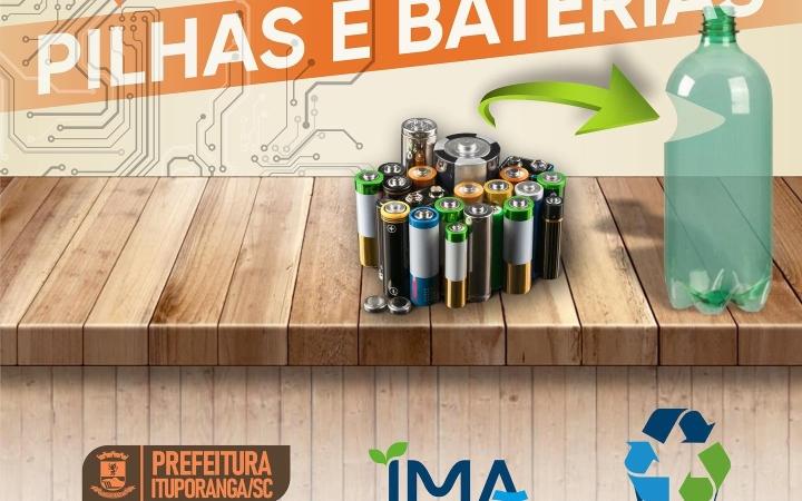Ituporanga promove campanha de recolhimento de pilhas e baterias