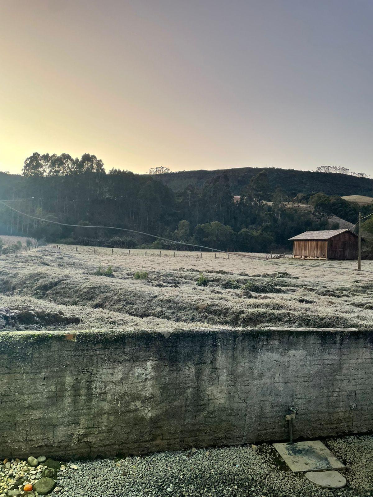 Ituporanga registra mínima de –2,2°C e amanhece congelante nesta quarta-feira (25)