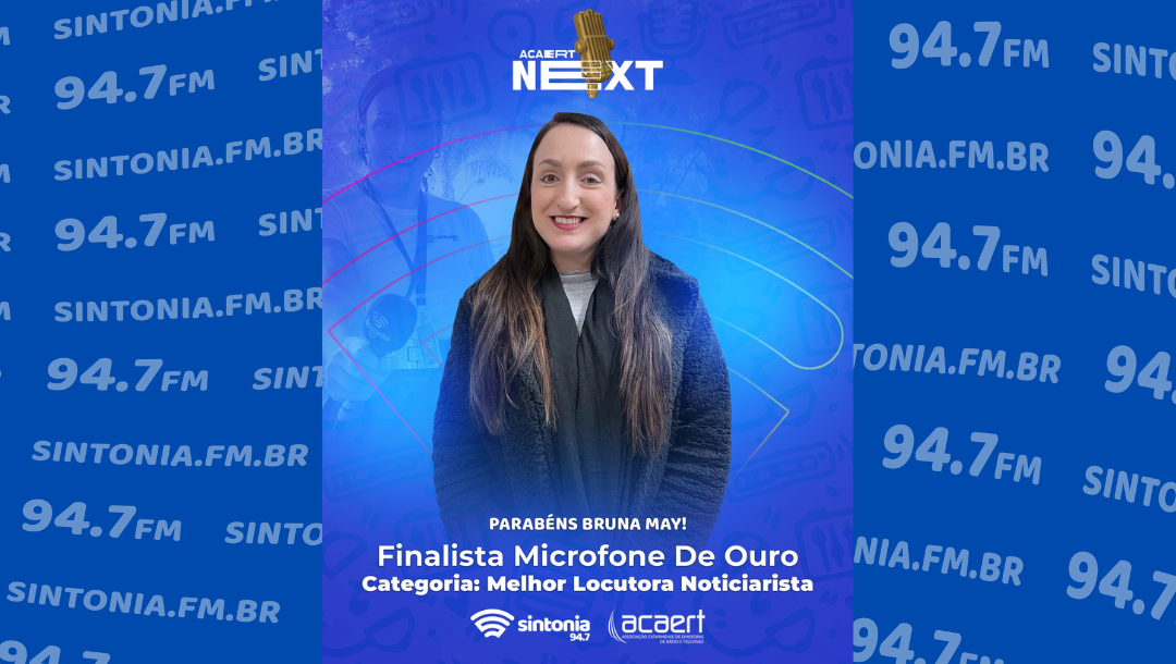 Jornalista da Rádio Sintonia é finalista da 12ª edição do Prêmio Microfone de Ouro promovido pela Acaert