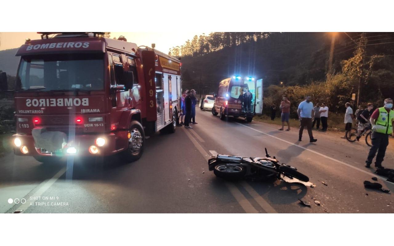 Jovem de 19 anos perde a vida em acidente na BR-470 em Ibirama 