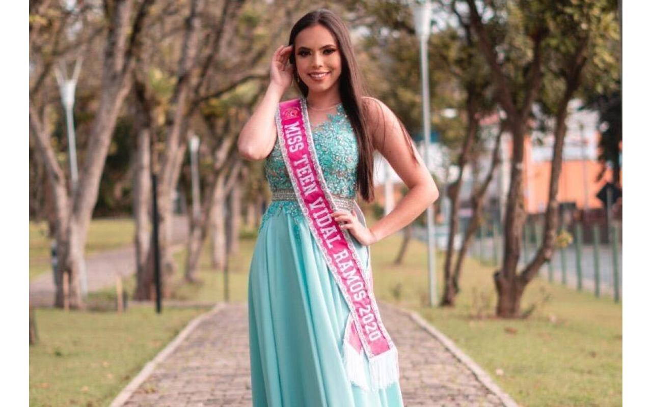 Jovem de Vidal Ramos disputa o Miss Teen Santa Catarina 2020