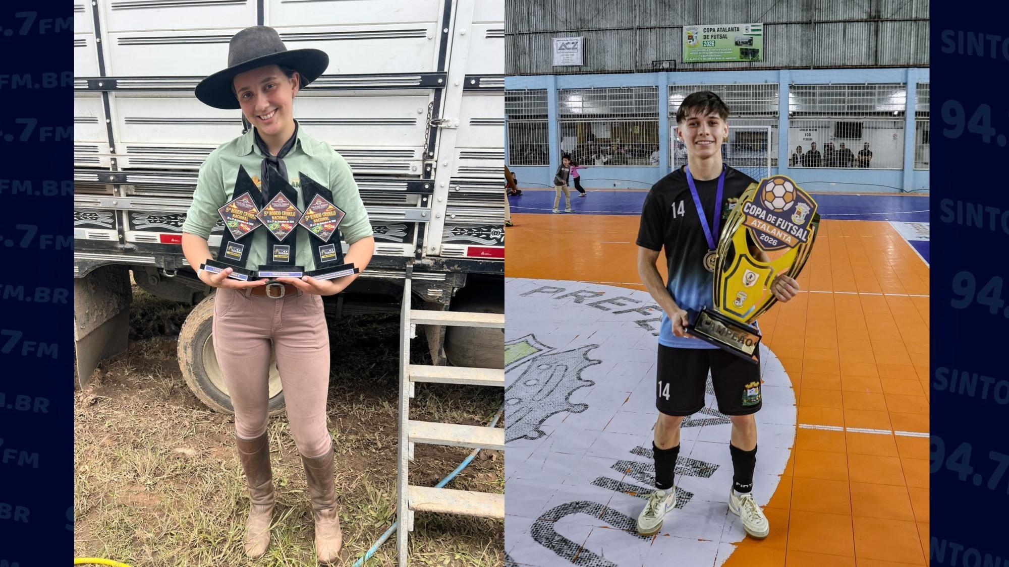 Jovens de Alfredo Wagner conquistam títulos em competições esportivas